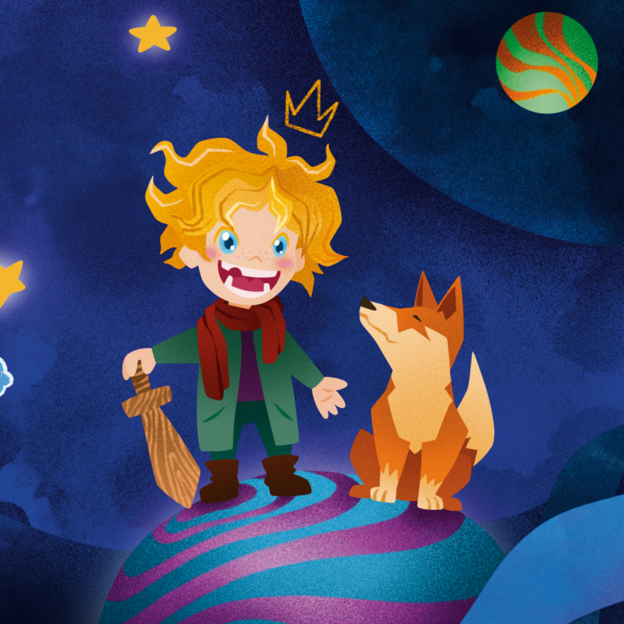 Il piccolo principe e la volpe