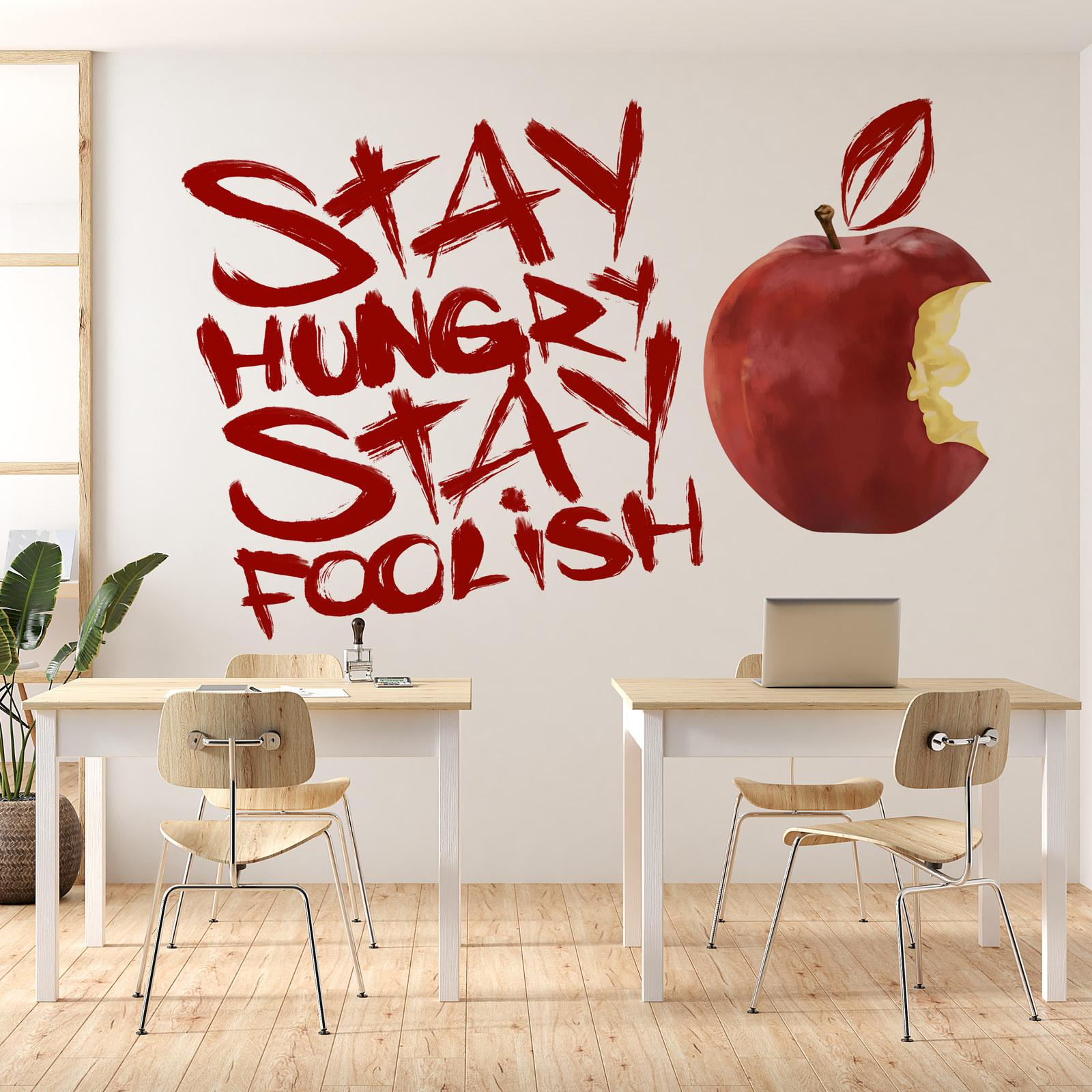 Apple, Stay Hungry, Stay Foolish - Lettering