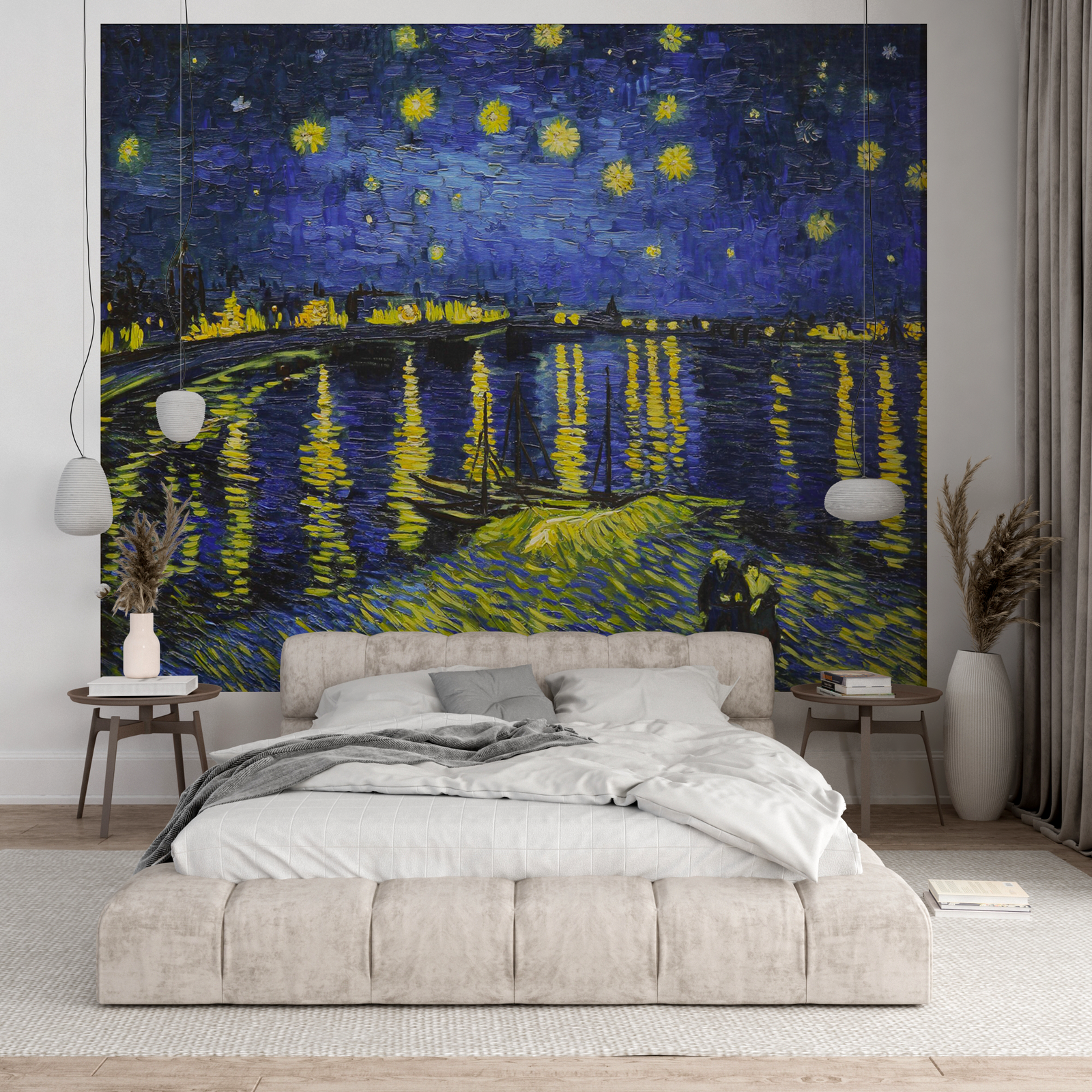 Notte Stellata sul Rodano di Van Gogh