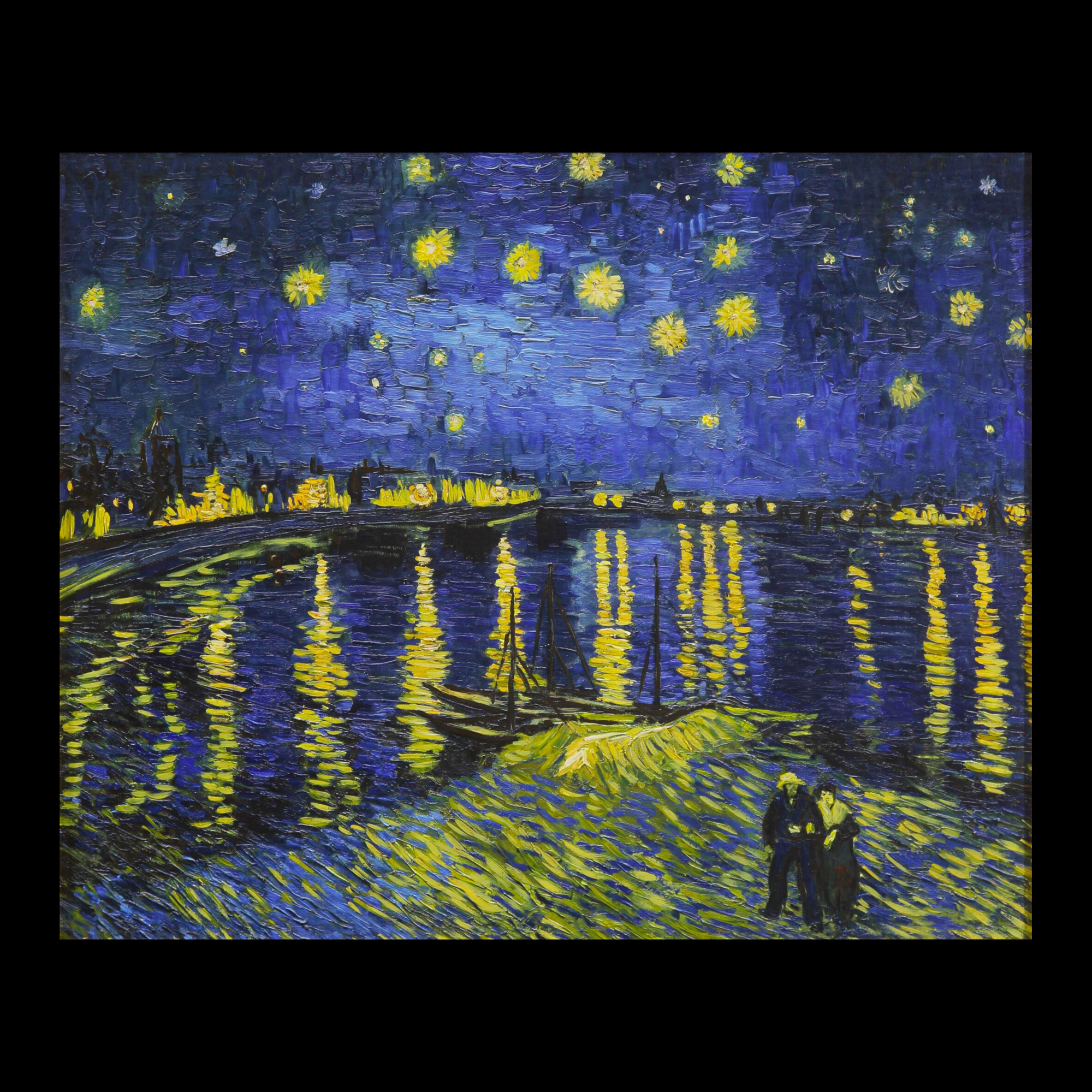 Notte Stellata sul Rodano di Van Gogh